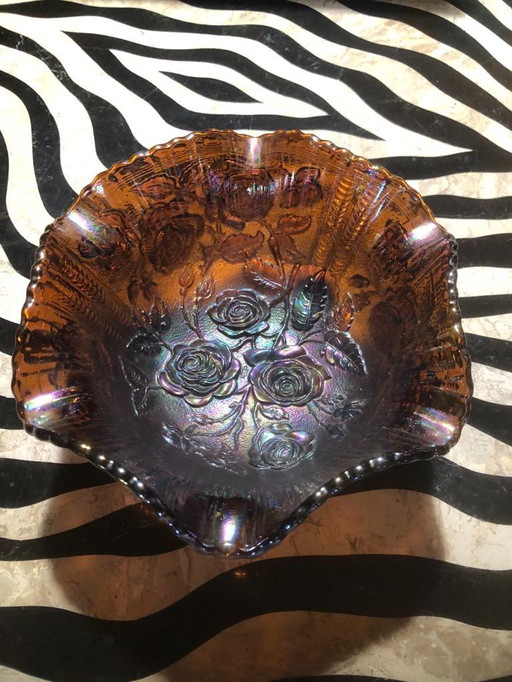 Bol Art Déco Verre de carnaval