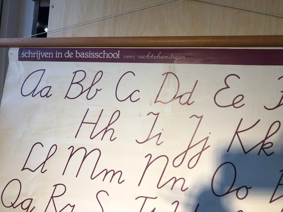 Image 1 of Tabella scolastica vintage per la scrittura - 90 x 70 cm, fronte-retro