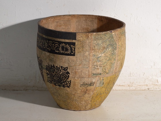 Antique Chinese papier-mâché container – China, circa 1900 – Decorative Objects, Paper, Rustic (photo 32 of 39)