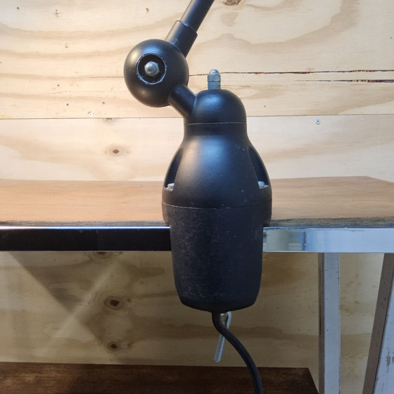 Vintage Jielde industrial adjustable factory lamp / work lamp / desk lamp (matte black), Table lamps, Metal (photo 3 of 15)