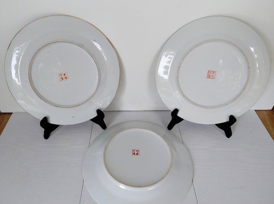 Lot of 8 Chinese plates, especially for you, in Paris! – Chinoiserie, Decorative Objects, Porcelain (photo 5 of 8)