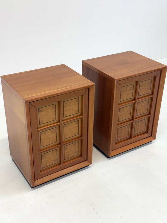 Image 1 of Brutalist Italian Set Cabinets Caccia Alla Volpe For Linea Arredo