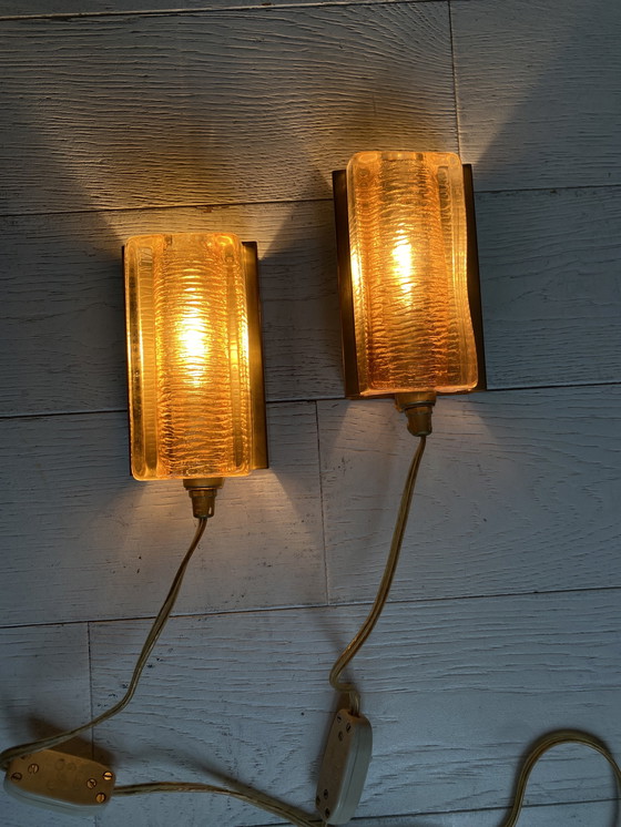 Image 1 of Applique in vetro e ottone. Vitrika