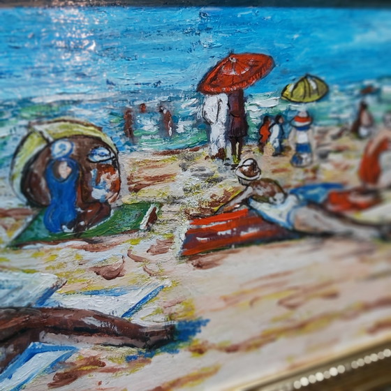 Image 1 of Naive painting on the beach 