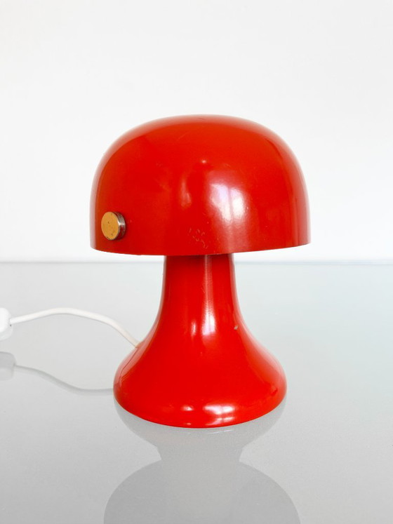 Image 1 of Vintage rood Eclipse tafellampje