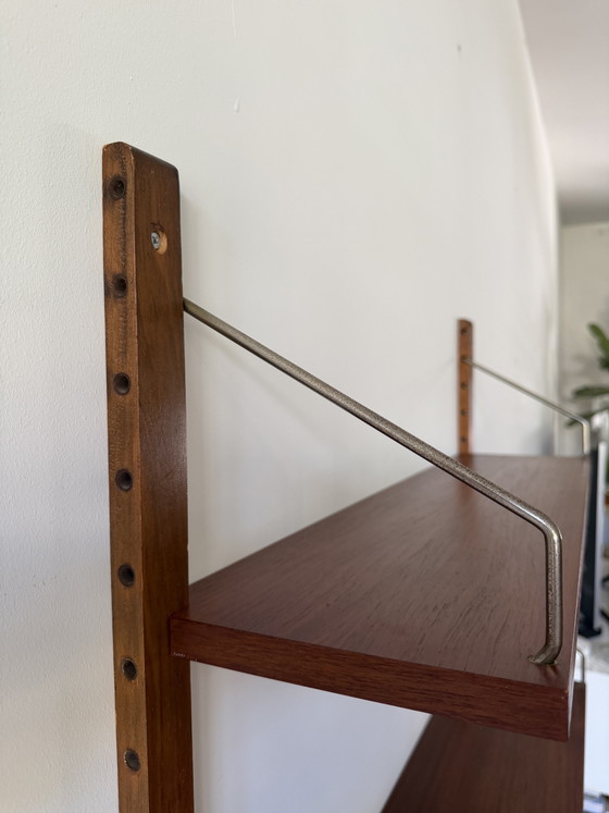 Image 1 of Splendido sistema di pareti divisorie Royal in teak di Poul Cadocius