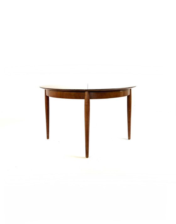Image 1 of Vintage extendable walnut dining table, Lübke '60