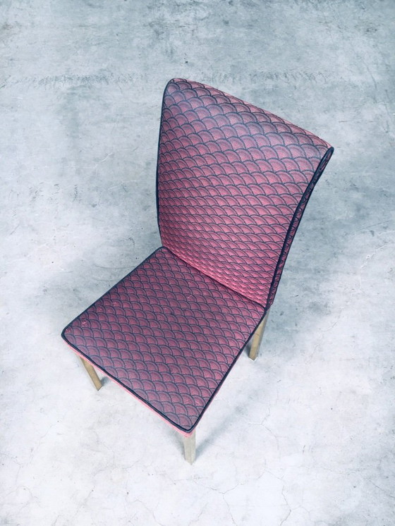 Image 1 of Set van 6 eetkamerstoelen in Hollywood Regency-stijl uit de jaren 70, België