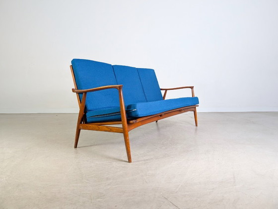 Image 1 of Divano originale Mid-Century in teak vintage, design danese del 1960 MCM