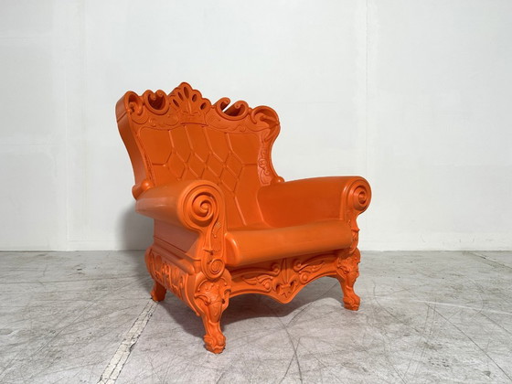 2x Slide Queen Of Love Armchairs - Moro & Pigatti - Set of 2 - Orange - Indoor & Outdoor – Plastic (photo 3 of 7)