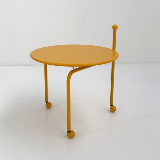 Yellow Folding Coffee Table by Tord Bjorklund for Ikea, 1980s