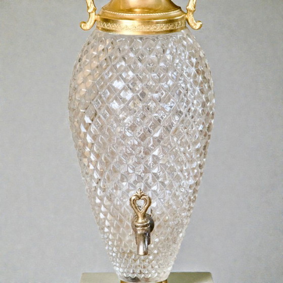 Image 1 of Water fountain from 1870-1890 in glass and brass