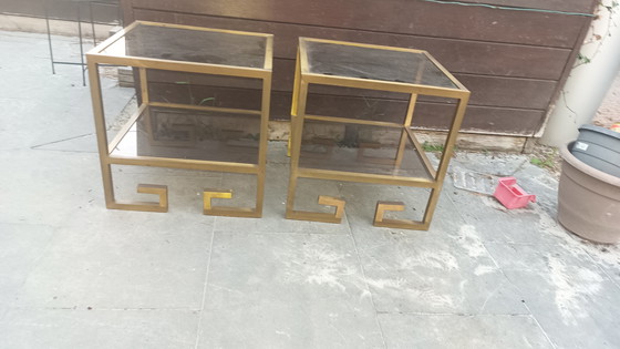 Image 1 of 2er Set Beistelltische Belgo Chrom