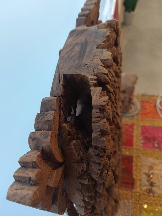 Balinesisches Holzrelief, 1960er Jahre – Bildhauerei, Wood (photo 2 of 5)