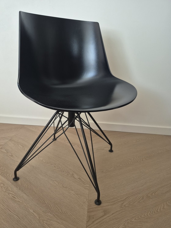 5x MDF Italia Sedie a Guscio Flow Chair Nere – Sedie da pranzo, Plastic, Metal (photo 3 of 5)