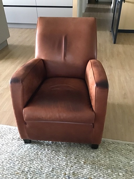 Panchine in pelle, 2 pezzi