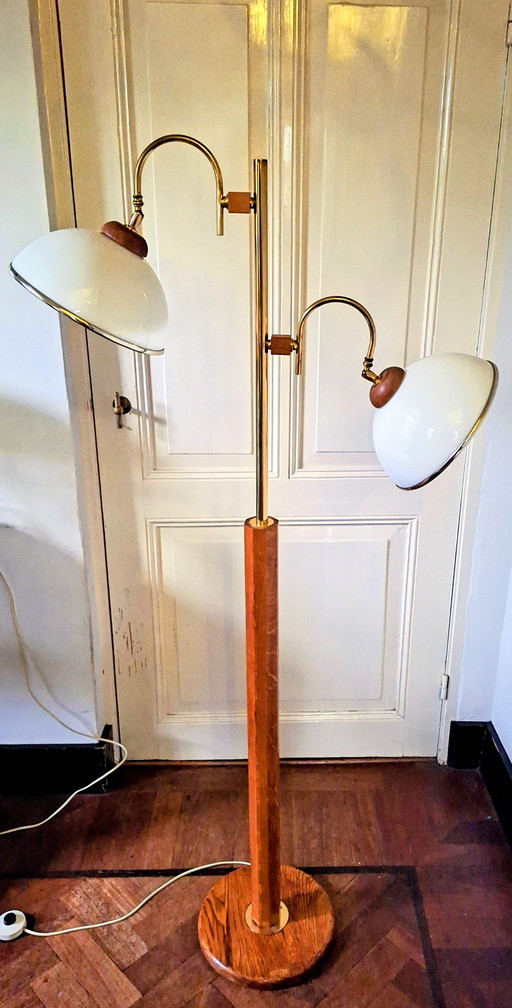 Lampada da terra in legno Bony Design anni '70