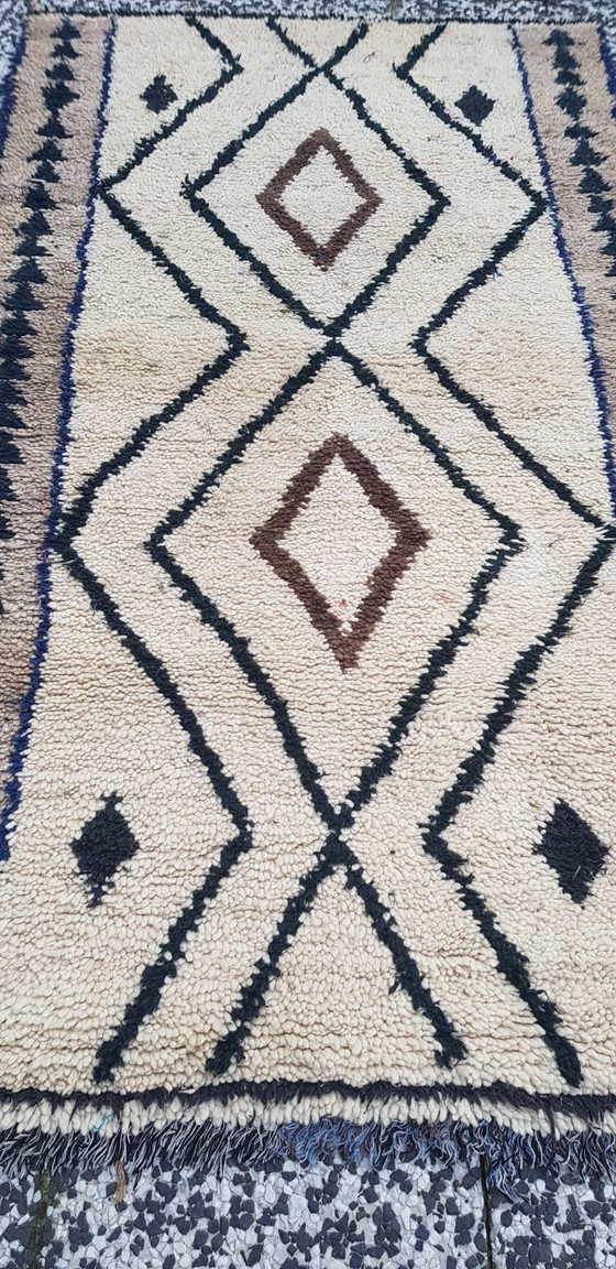 Image 1 of Handgeknoopt Berber kleed wol 195x108cm