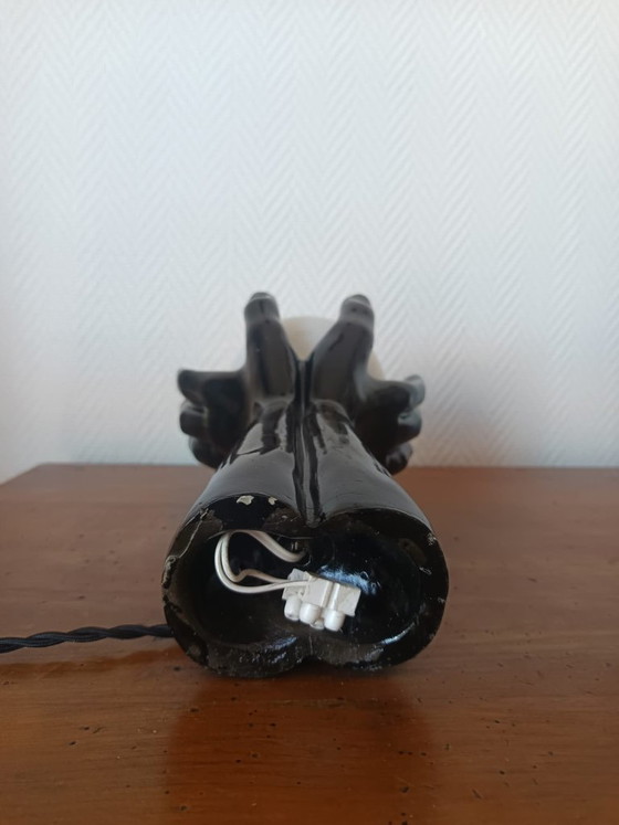 Vintage Hands Lamp 1970 – Table lamps, Ceramic (photo 12 of 13)