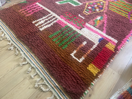Moroccan wool rug with abstract composition – 308 × 211 cm – Baba Boho, Rugs & carpets (photo 4 of 11)