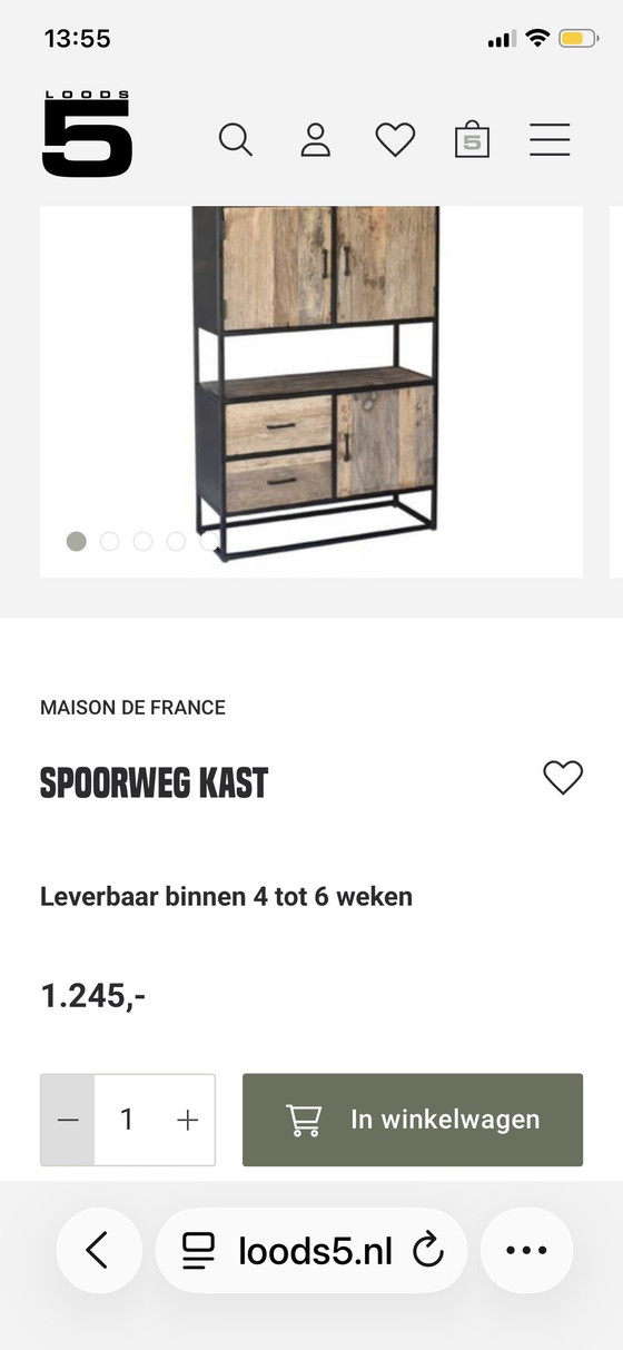 Image 1 of Armario ferroviario robusto: diseño industrial único | Loods5