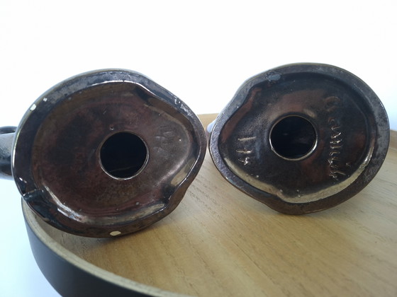 Image 1 of Paartje Vintage Ceramidi Vallauris Kandelaars – Jaren '50
