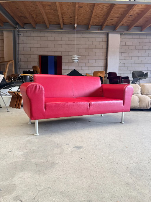 Divano a due posti Vitra Morrison (disponibilità: 2) – 2 zitsbanken, Leather, Metal