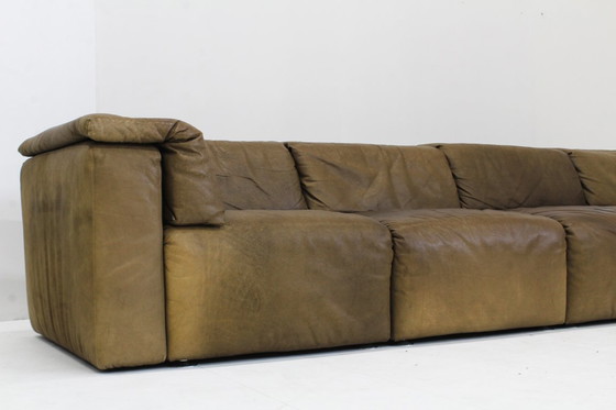 Image 1 of Divano modulare vintage in pelle di Straub, anni '70