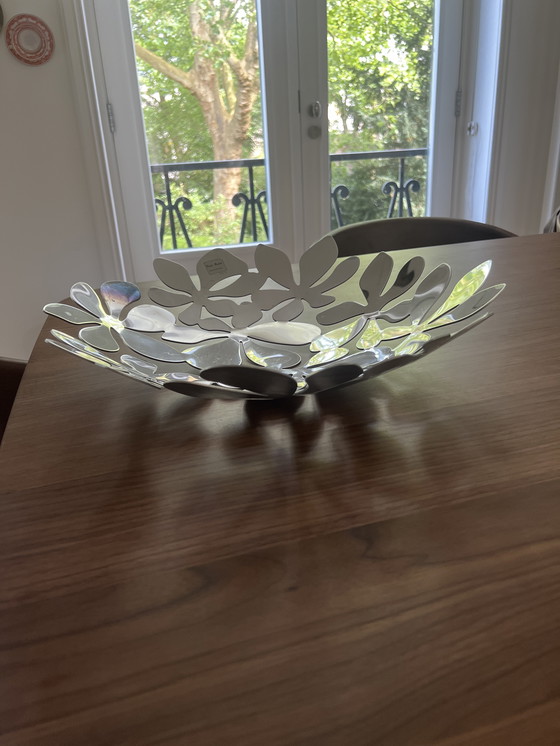 Image 1 of IKEA rvs schaal ongeveer 36 cm doorsnede