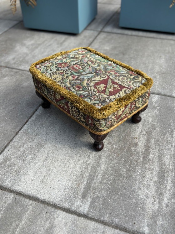 Image 1 of Vintage Sherborne kleine voetenbank