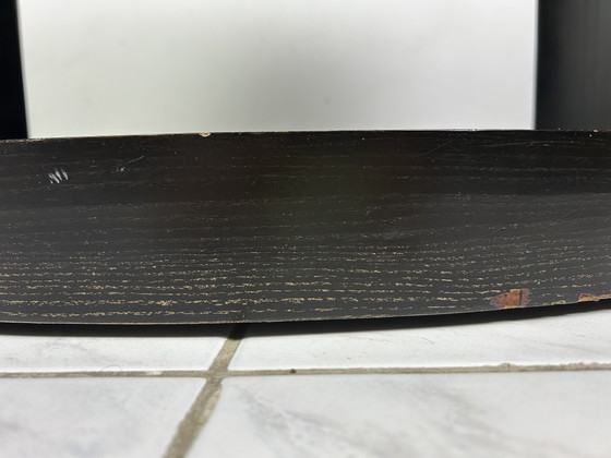 Image 1 of Table d'appoint McGuire San Francisco, bois massif laqué noir