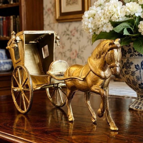 Bronze Statuette "Horse and Carriage" – Decorative Objects (photo 5 of 5)