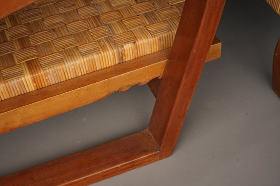 Image 1 of Vintage Lounge Chair and Ottoman by Francis Jourdain, 1920s