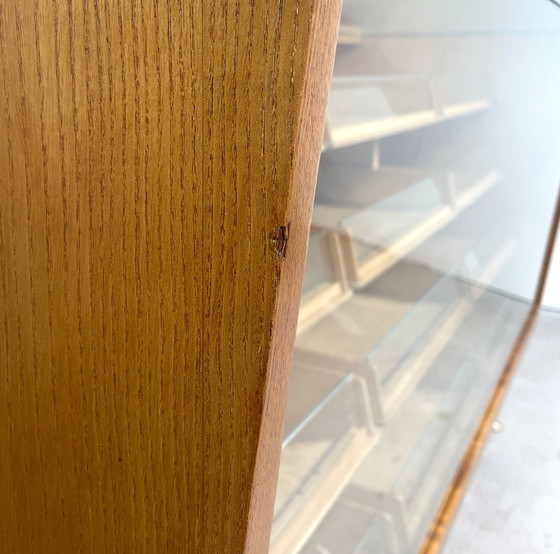 Image 1 of Vintage counter with drawers and glass top
