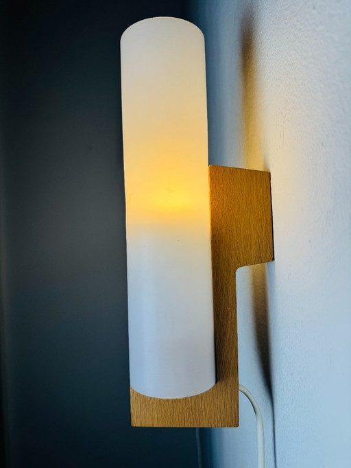 Ensemble d'appliques cylindriques par Uno & Östen Kristiansson pour Luxus, Suède, 1960