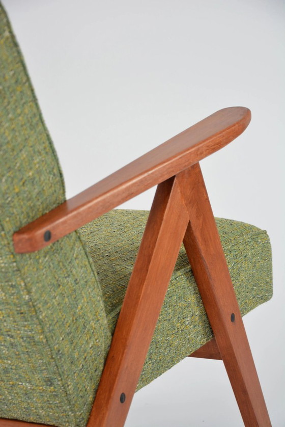 Image 1 of KOMPAS fauteuil in gemêleerd groen