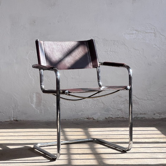 Image 1 of MG5 Leather Chair by Matteo Grassi, 1970