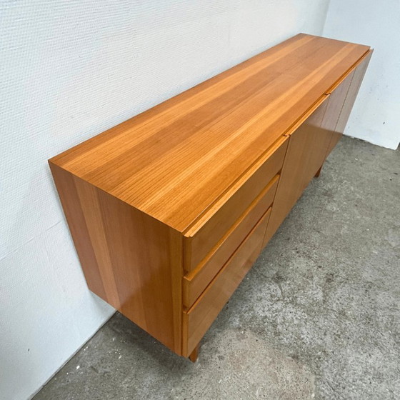 Image 1 of Mid-century sideboard, GE-EL Möbel, elm wood, handleless, 1971