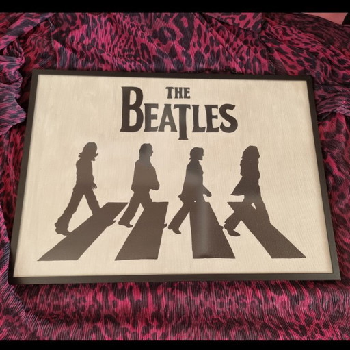 Œuvre d'art encadrée Abbey Road, format A3