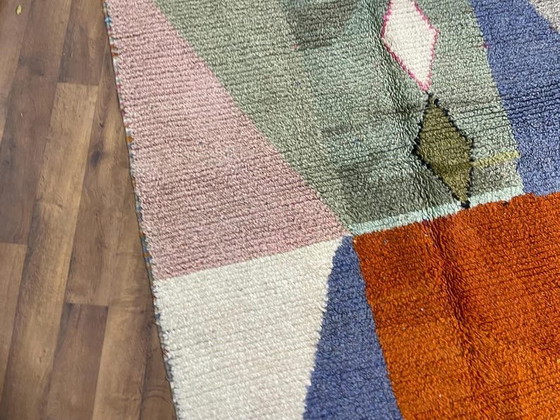 Image 1 of Handgeweven vloerkleed van puur wol, 150/250 cm