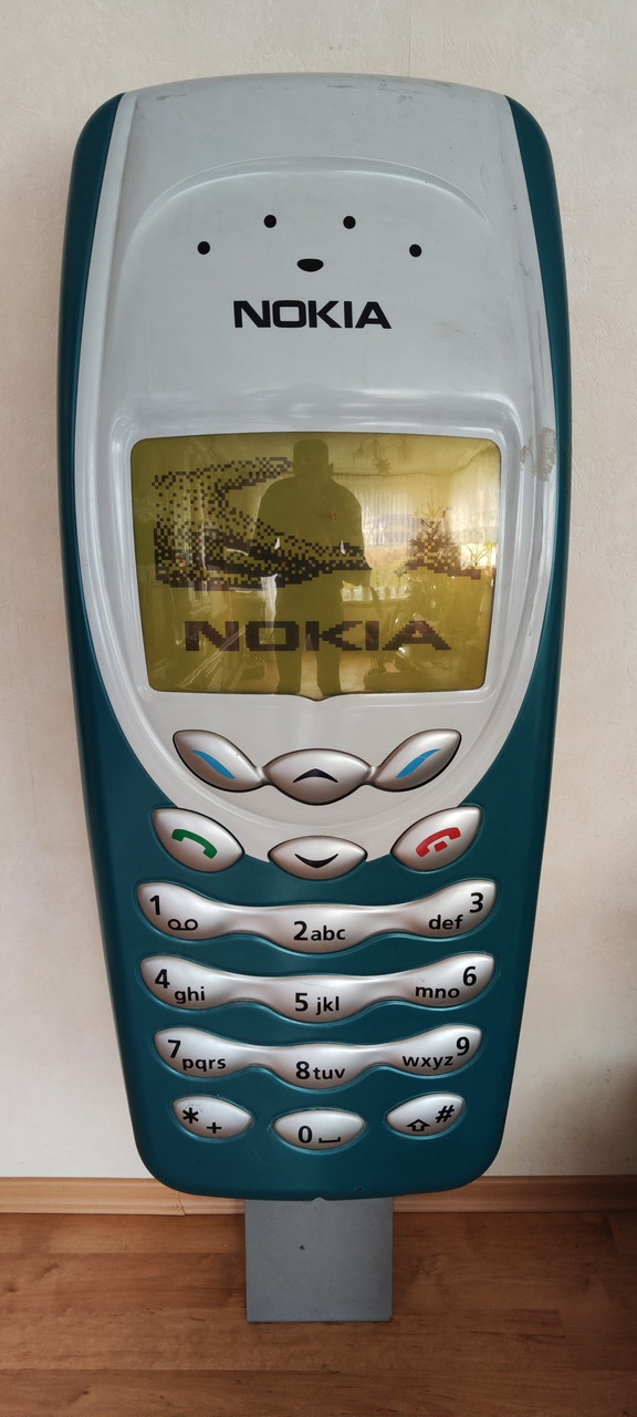 Présentoir publicitaire vintage classique pour Nokia 3310 XXL
