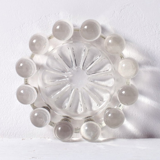 Image 1 of Vintage Boopie bubbelglazen asbak / Rookaccessoire uit het midden van de 20e eeuw / Italië / jaren 1950