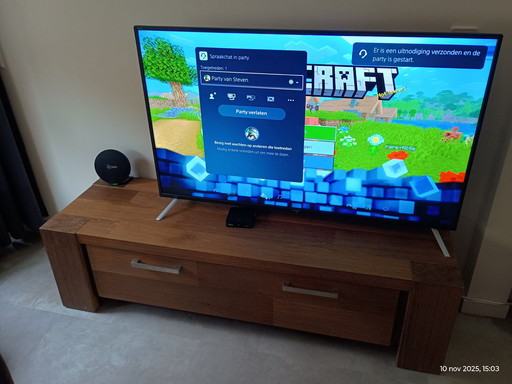TV cabinet with flap