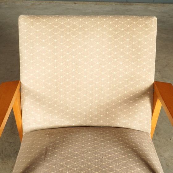 Poltrone da salotto danesi – velluto – noce – anni '60 – Textile (photo 4 of 15)