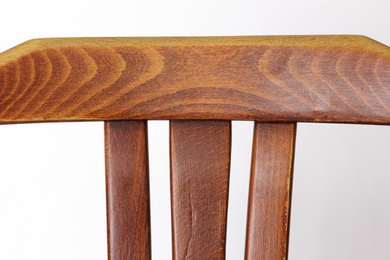 Image 1 of Paire de chaises suédoises vintage par LBG Group - 1970 Bois de hêtre et tapisserie violette