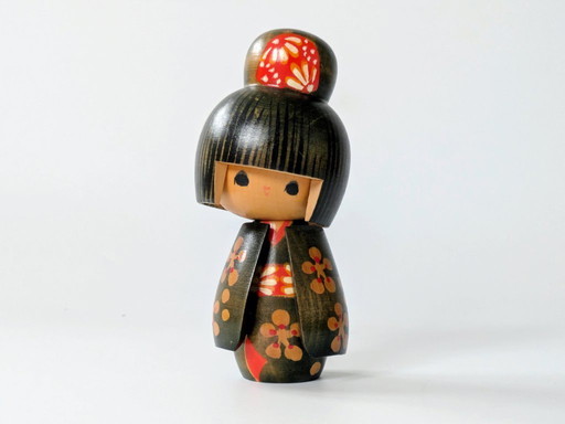Vintage Tomio Ishida Kokeshi Doll | Handcrafted Japanese Folk Art