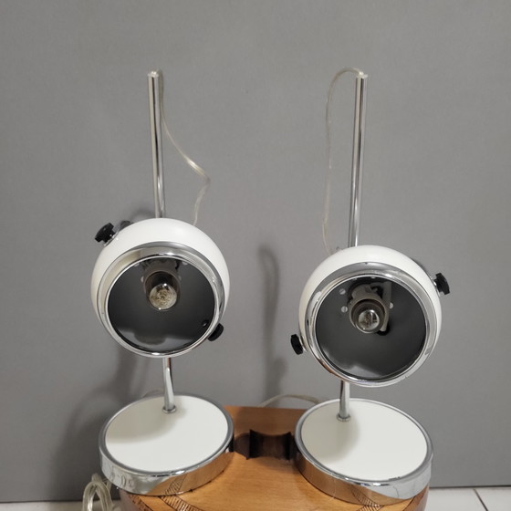 Image 1 of 2x Eye Ball Lamps