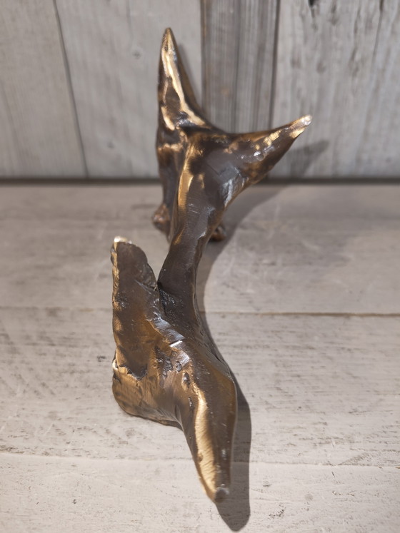 Image 1 of Bronzen beeldje stier