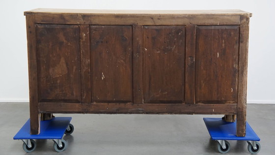 Image 1 of Buffet/ table d'appoint/ comptoir/ îlot de cuisine anglais ancien du début du 19ème siècle en bois de pin