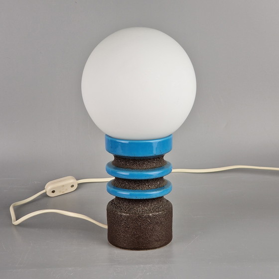 Image 1 of Vintage West German Fat Lava Lamp, Dumler & Breiden, Form Number 560/15, Blue and Gray, WGP / MCM / 1960 / 1970